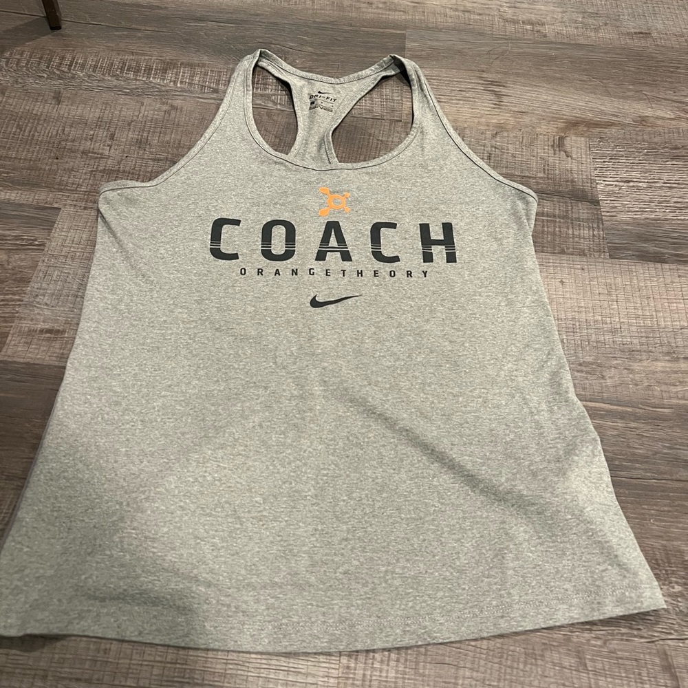 Orangetheory Coach Gray Nike Uniform Tank Top - Size Large